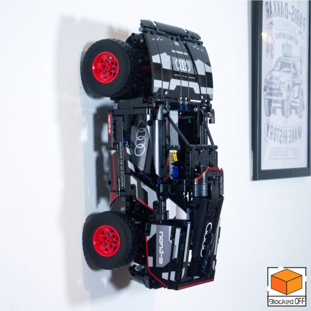 Flush Wall Mount สําหรับ Lego Technic AUDI RS Q E-TRON (42160)