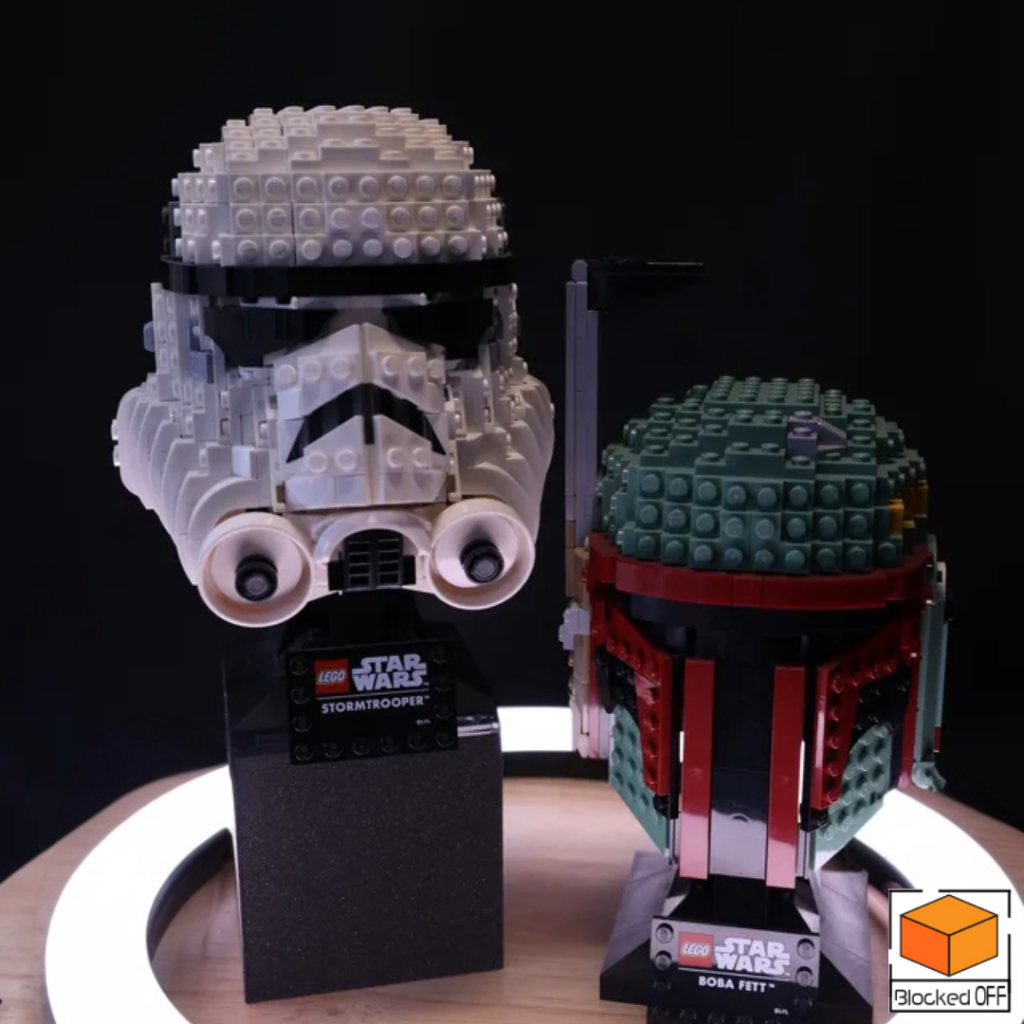 ฐานตั้งโชว์ LEGO สำหรับ Lego Starwars/Marvel/DC Helmet Collection