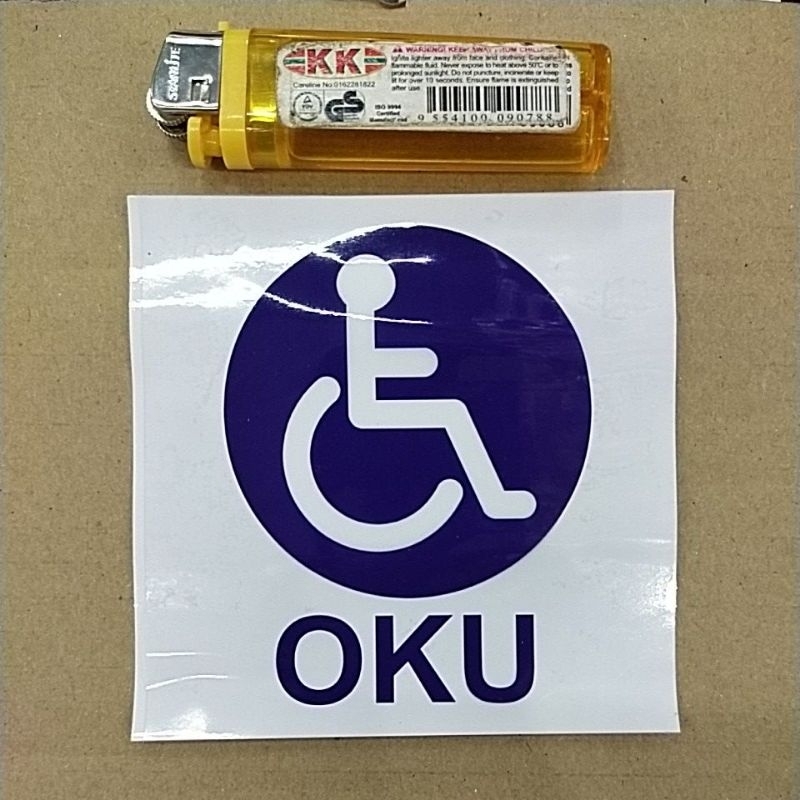 OKU car STICKER วางจากใน OKU กระจก STICKER 1PC