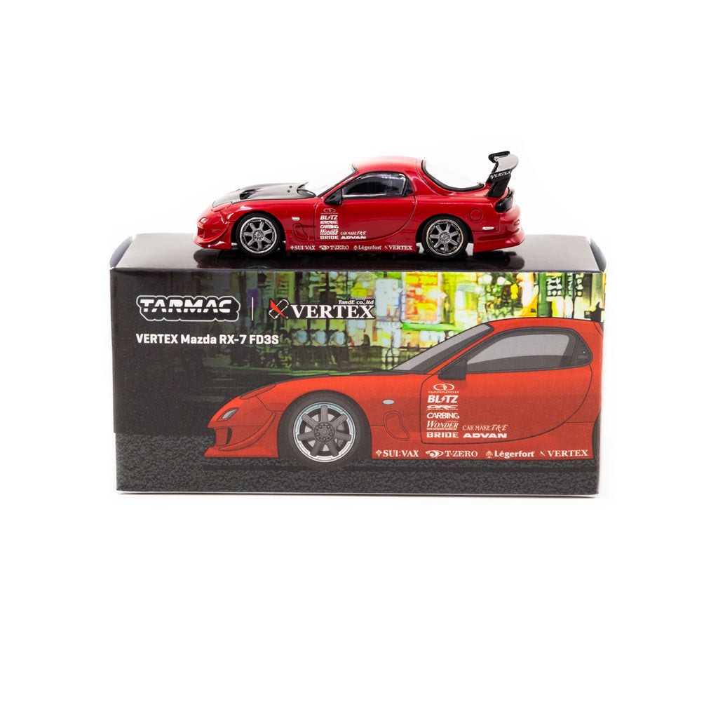 TARAC WORKS 1/64 VERTEX MAZDA RX-7 FD3S สีแดง