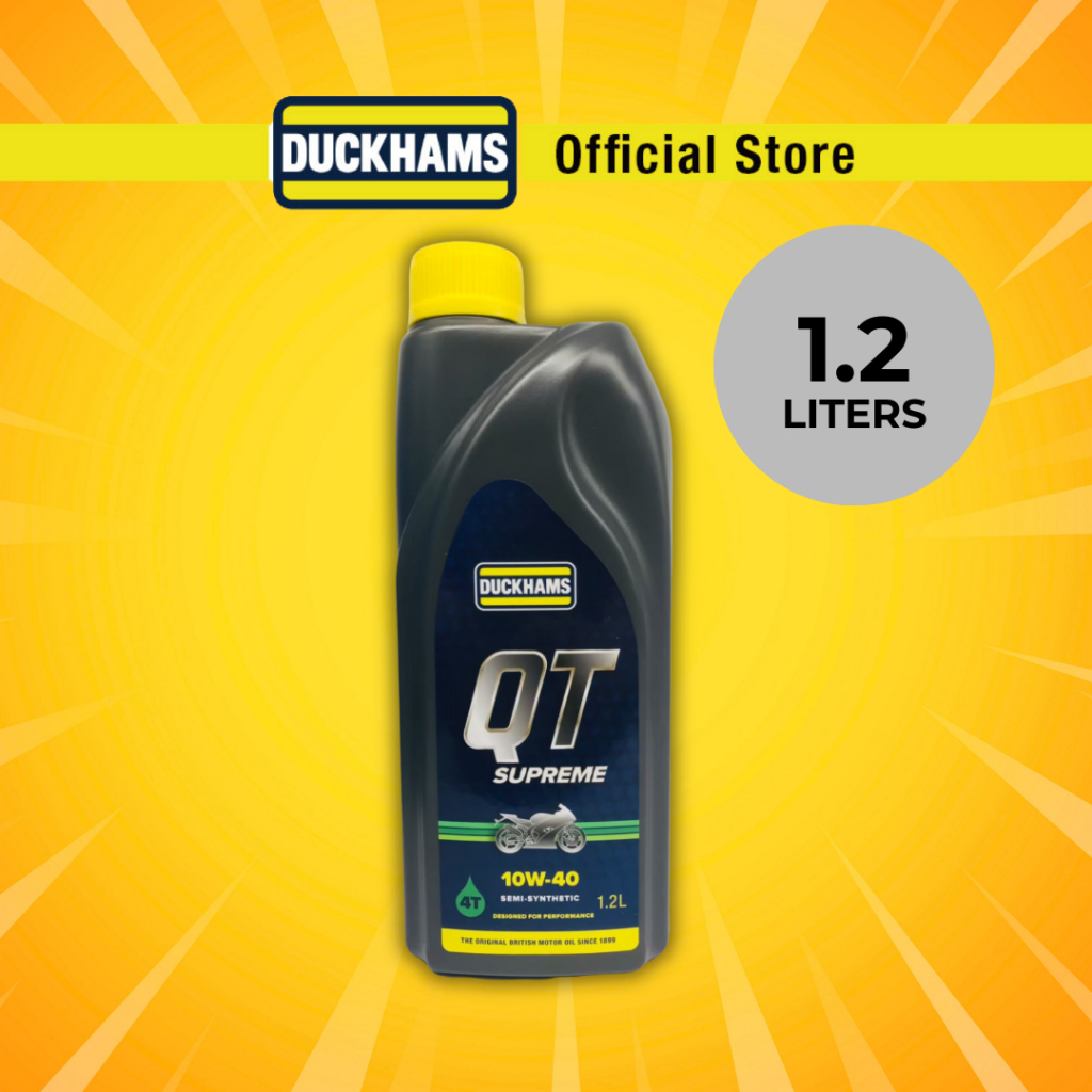 DUCKHAMS QT SUPREME 10W-40 (1.2 ลิตร) SEMI SYNTHETIC MOTORCYCLE OIL