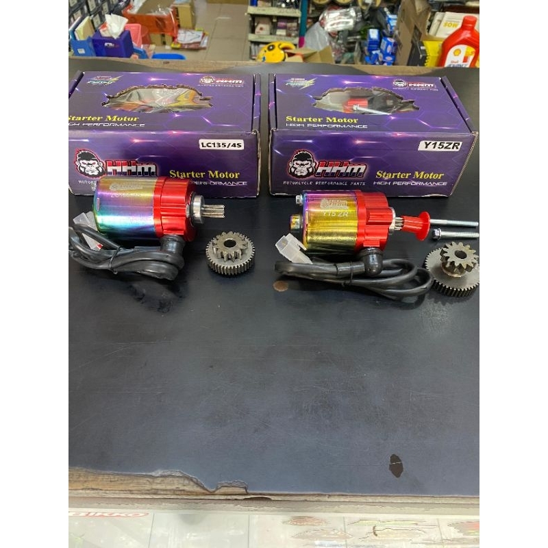 HHM STARTER MOTOR RACING LC135 4S DAN Y15 STATER MOTOR RACING HHM ESR RED LEO IKK SCK ESPADA
