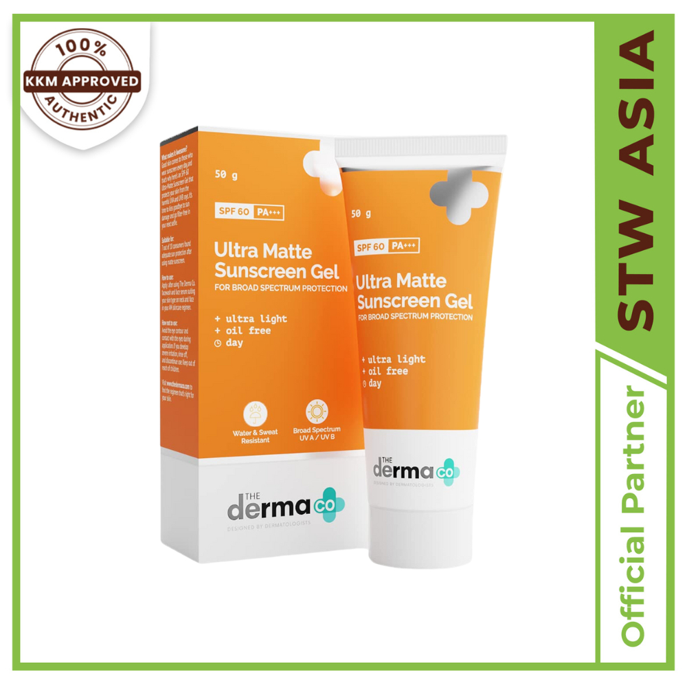 The Derma Co Anti-Taning Ultra Matte Sunscreen Gel SPF 60 PA +++ พร้อมซิงค์บริสุทธิ์ 50 กรัม