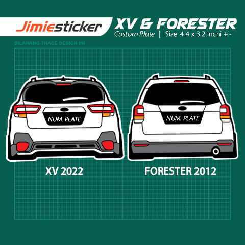 สติ๊กเกอร์ Kereta Subaru XV และ FORESTER, สติ๊กเกอร์เบลาคัง ซูบารุ, สติ๊กเกอร์ติดรถ