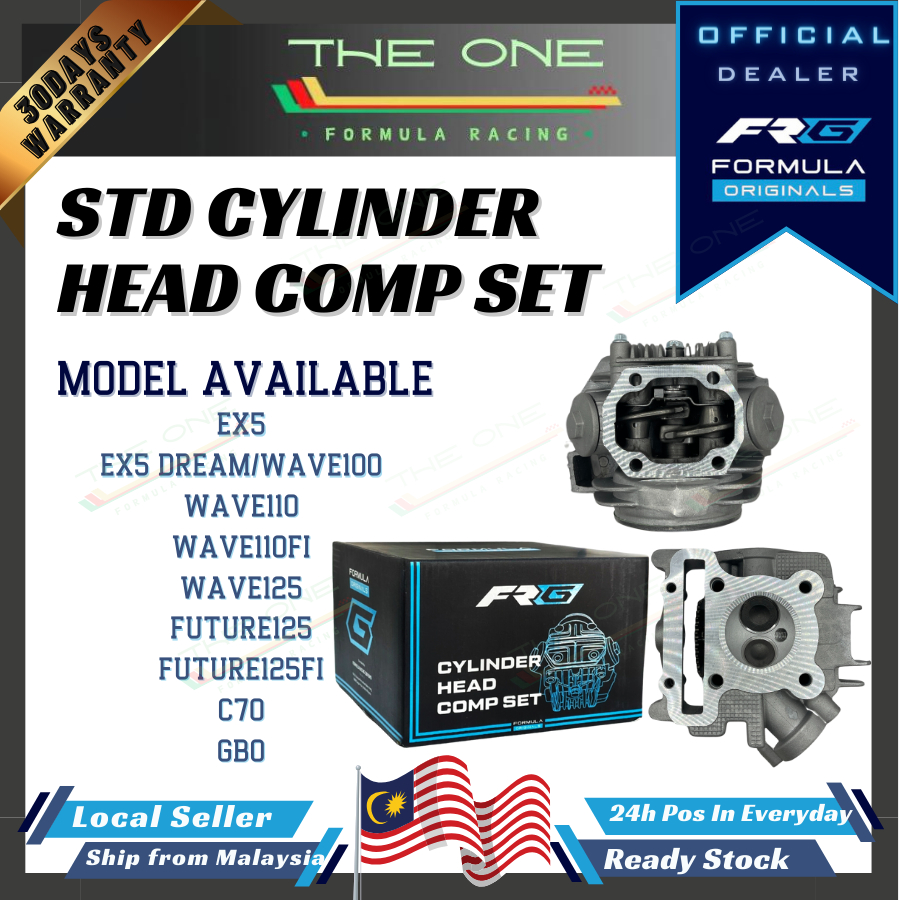 EX5 DREAM WAVE100 WAVE110 FI WAVE125 FUTURE125 FI C70 GBO FORMULA CYLINDER HEAD SET 100