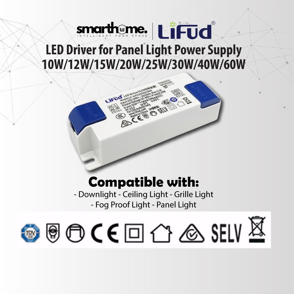 LIFUD DRIVER LED สําหรับแผงแหล่งจ่ายไฟ 250mA/300mA/350mA/500mA/600mA/750mA/1000mA/1500mA ชาย/หญิง