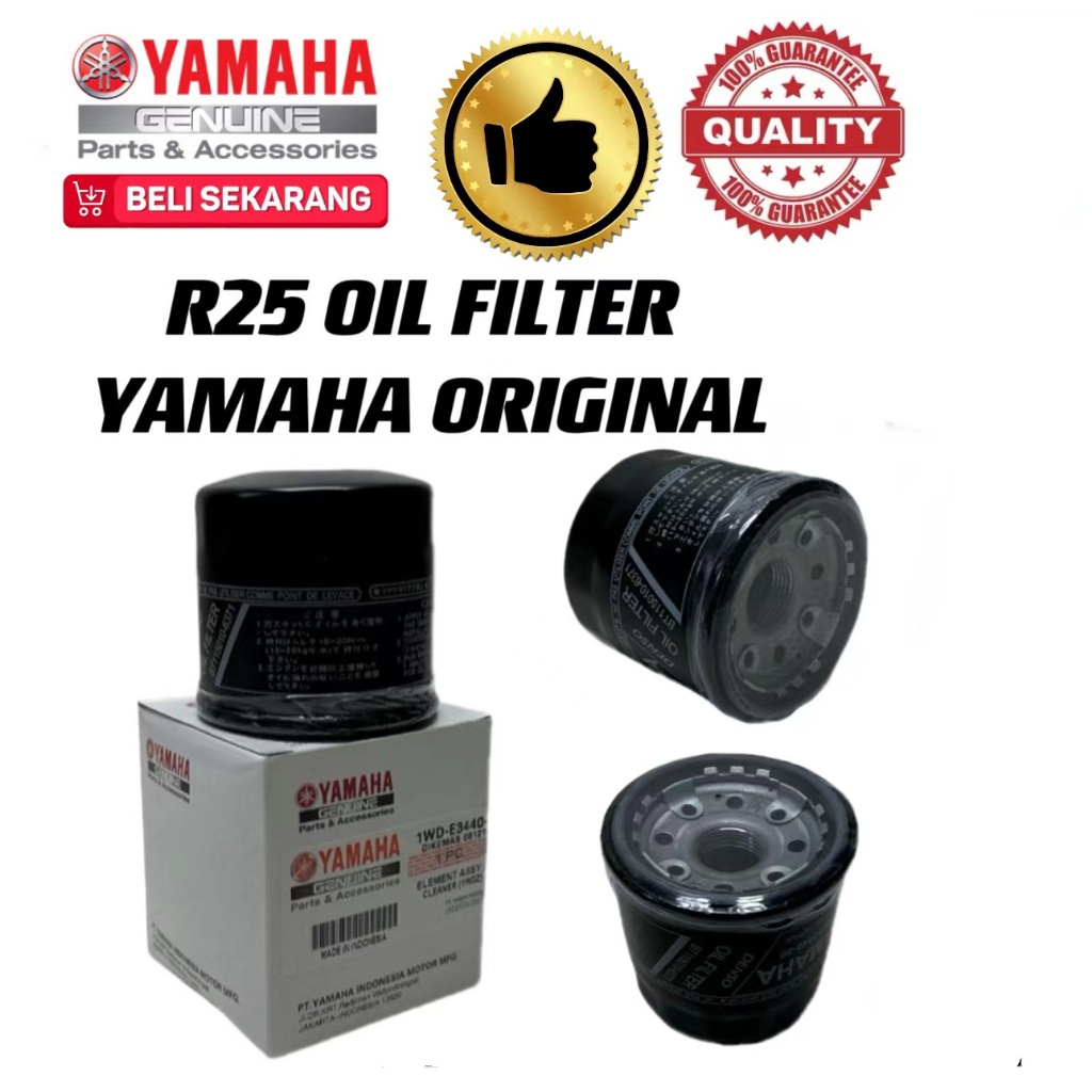 YAMAHA R25 R1 R6 X6 MT07 MT09 กรองน้ํามัน assy 1WD-E3440-00 น้ํามันทําความสะอาด ELEMENT ASSY BIG BIK