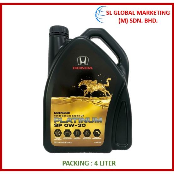 HONDA ENGINE OIL PLATINUM SP 0W-30 FULLY SYNTHETIC - 4LITER