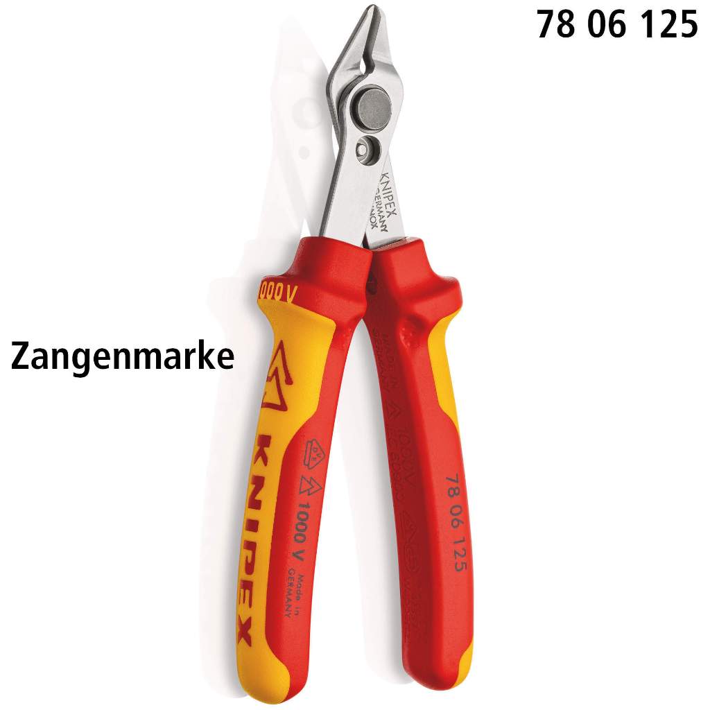 78 06 125 KNIPEX Electronics Super Knips - 1000V ฉนวน 7806125 วีดี
