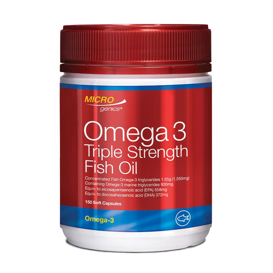 Microgenics 3 Triple Strength Fish Oil 150 แคปซูล (หมดอายุ 02/2026)