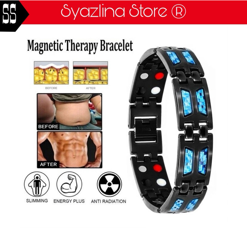 HOT สร้อยข้อมือพลังงานทางการแพทย์พร้อมหินเจอร์เมเนียม Energy Titanium Chain gelang kesihatan Titaniu