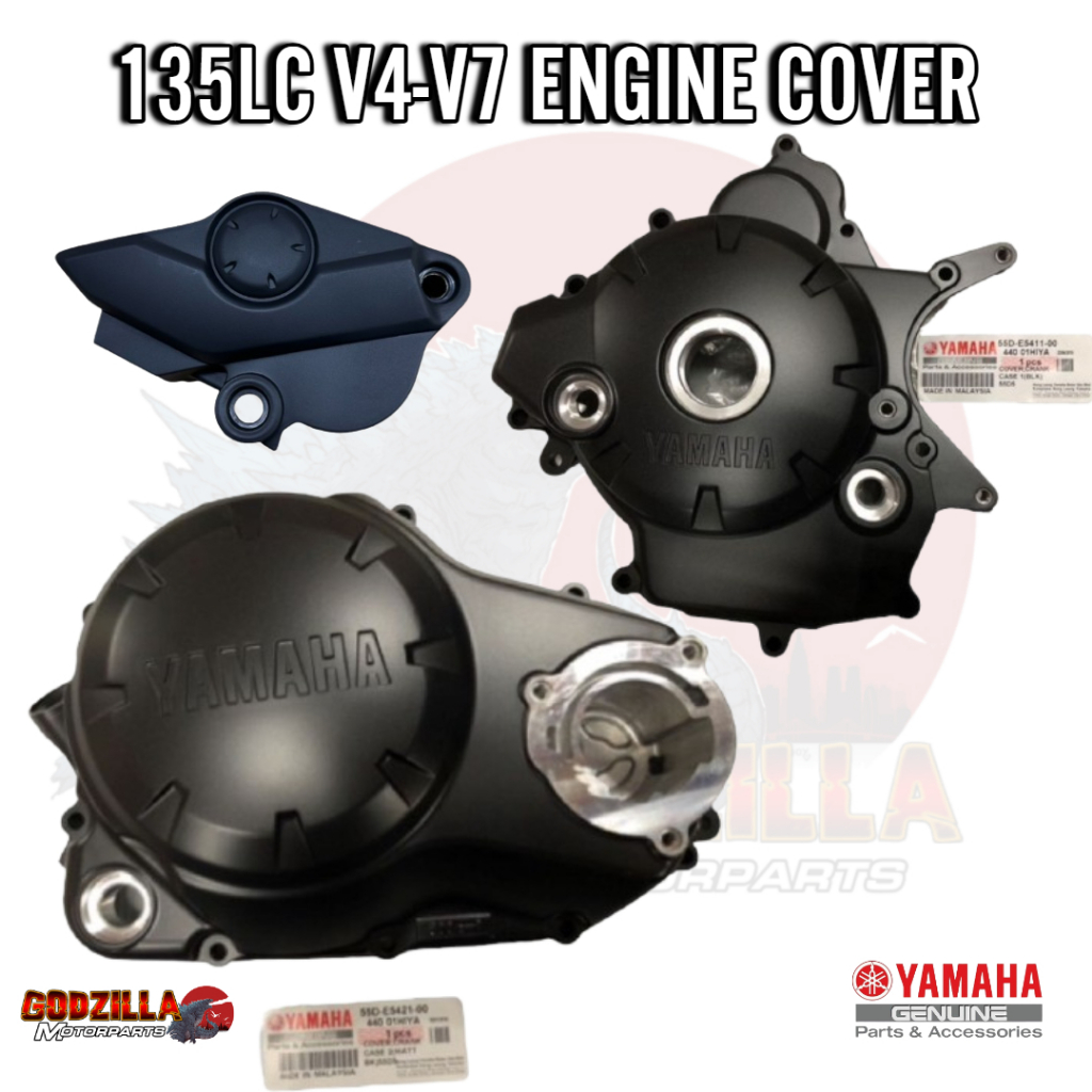 YAMAHA 135LC V4 - V7 ENGINE CRANKCASE COVER HLY 55D-E541-00 / 55D-E54211-00 MAGNET CLUTCH SPOCKET