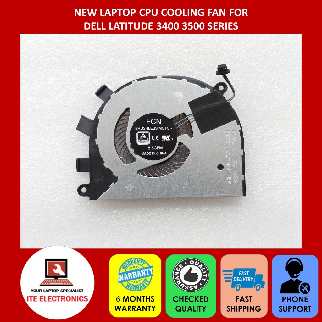 ใหม่ DELL LATITUDE 3400 3500 SERIES LAPTOP CPU COOLING FAN 0T6RHW