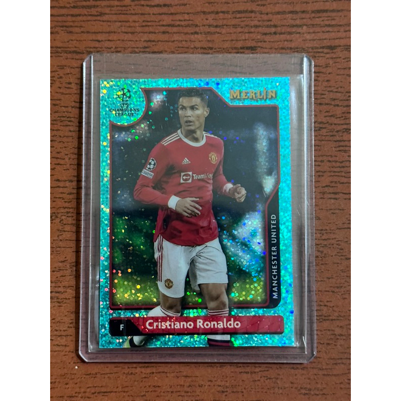 2021-22 TOPPS CHROME MERLIN CHRISTIANO RONALDO /199 Speckle MANCHESTER UNITED