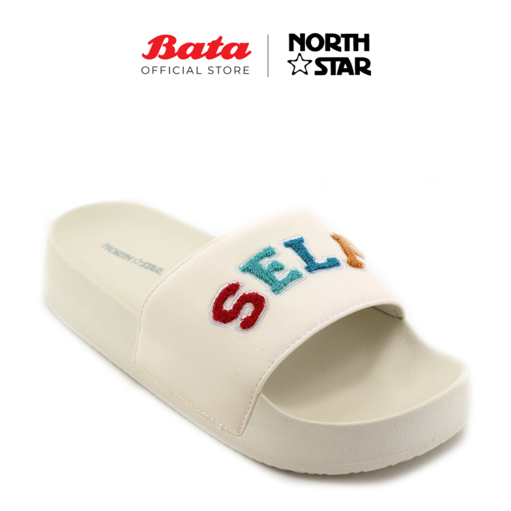 NORTH STAR Serena 1 รองเท้าแตะและรองเท้าแตะผู้หญิงงาช้าง 6101035 รองเท้าแตะผู้หญิง