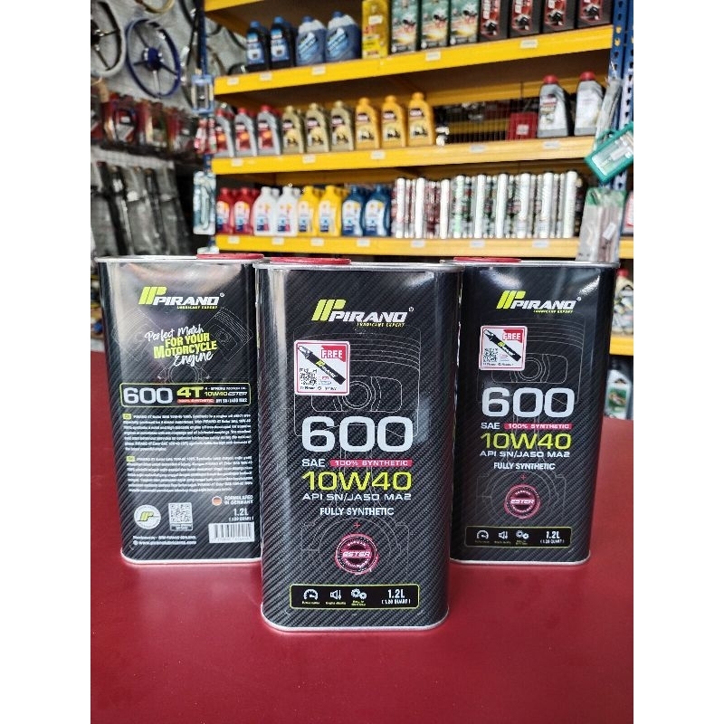 P600 PIRANO 4T 10W-40 FULLY SYNTHETIC ENGINE OIL 1.2L
