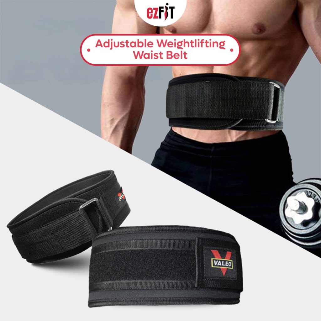 EzFit ยกน้ําหนักเข็มขัดเอวปรับเข็มขัดยิมฟิตเนส Squat Training Back Support 腰带