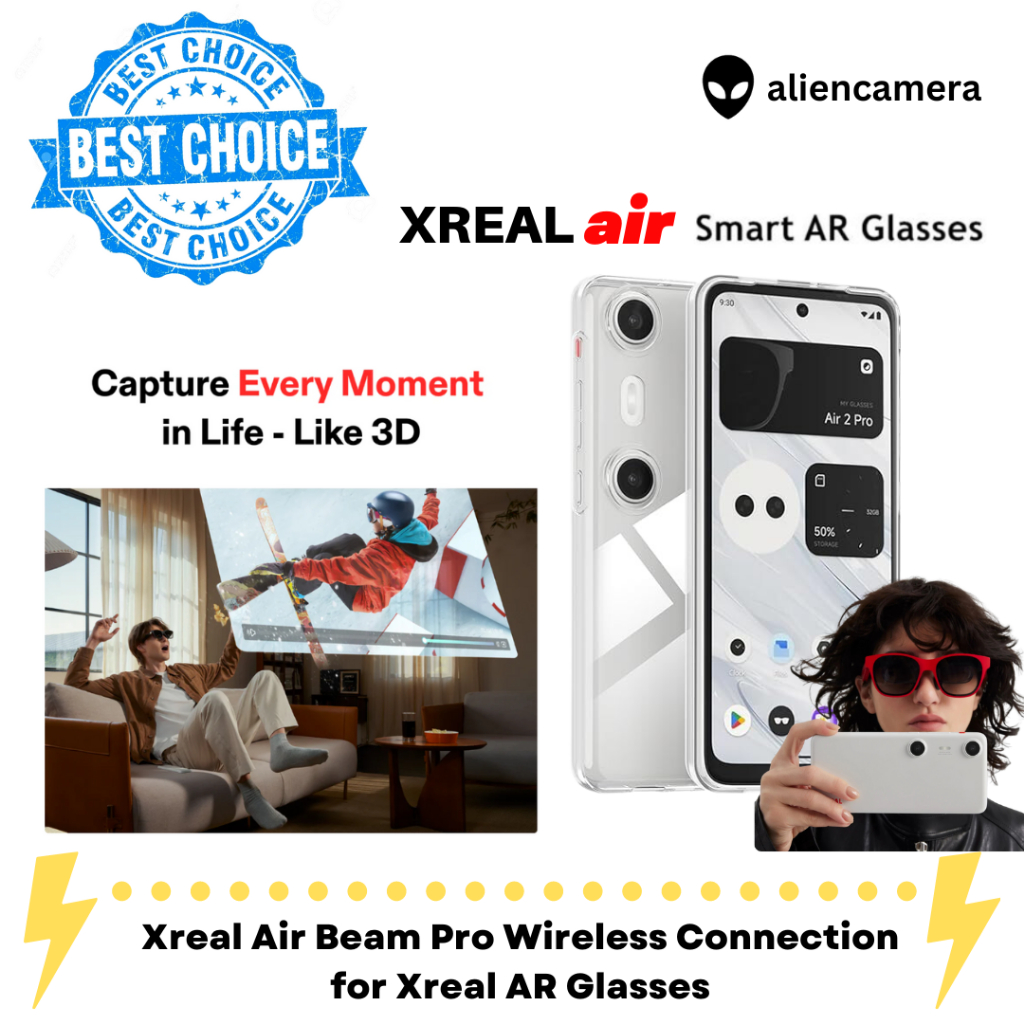 การเชื่อมต่อไร้สาย Xreal Air Beam Pro สําหรับแว่นตา Xreal AR