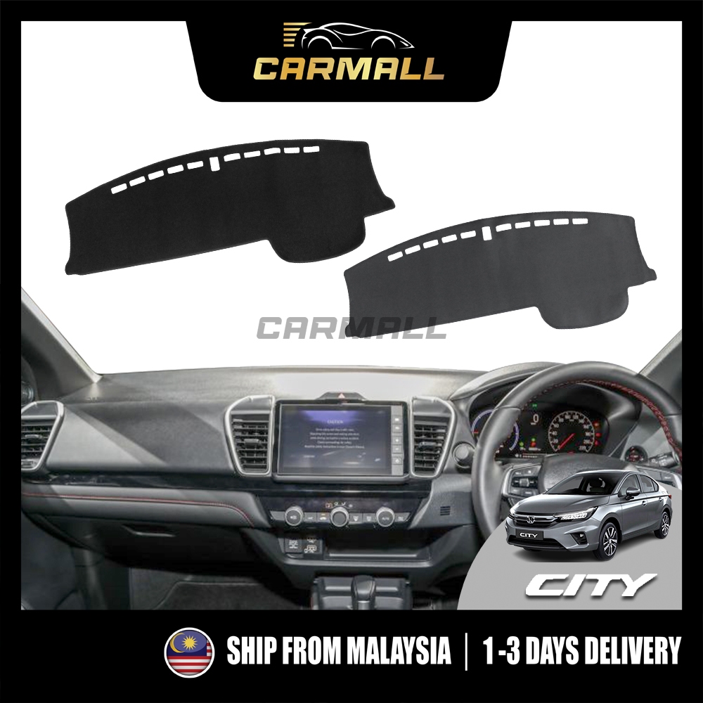 Honda City GN2 7th Gen Dashboard พรมโพลีเอสเตอร์หนังลื่น Dash Mat Sun Shade 2020 - 2025 GN MK7 CarMa