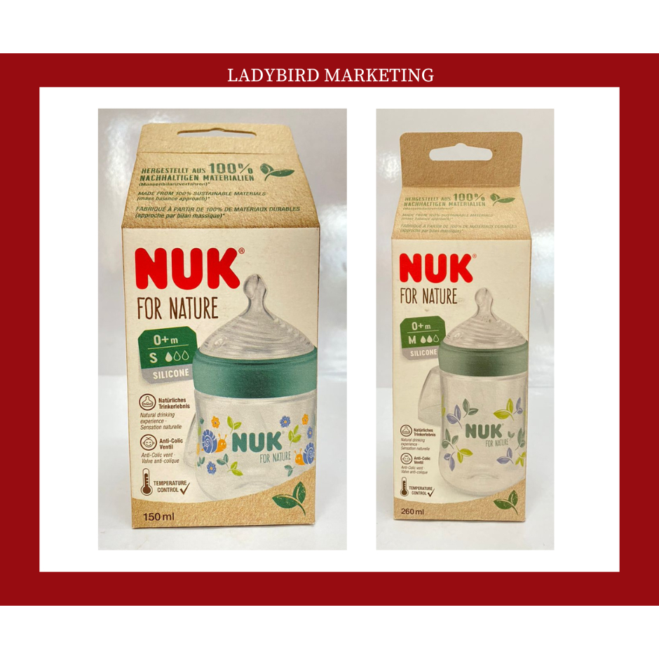 Nuk For Nature PP ขวดนมควบคุมอุณหภูมิ Made in Germany