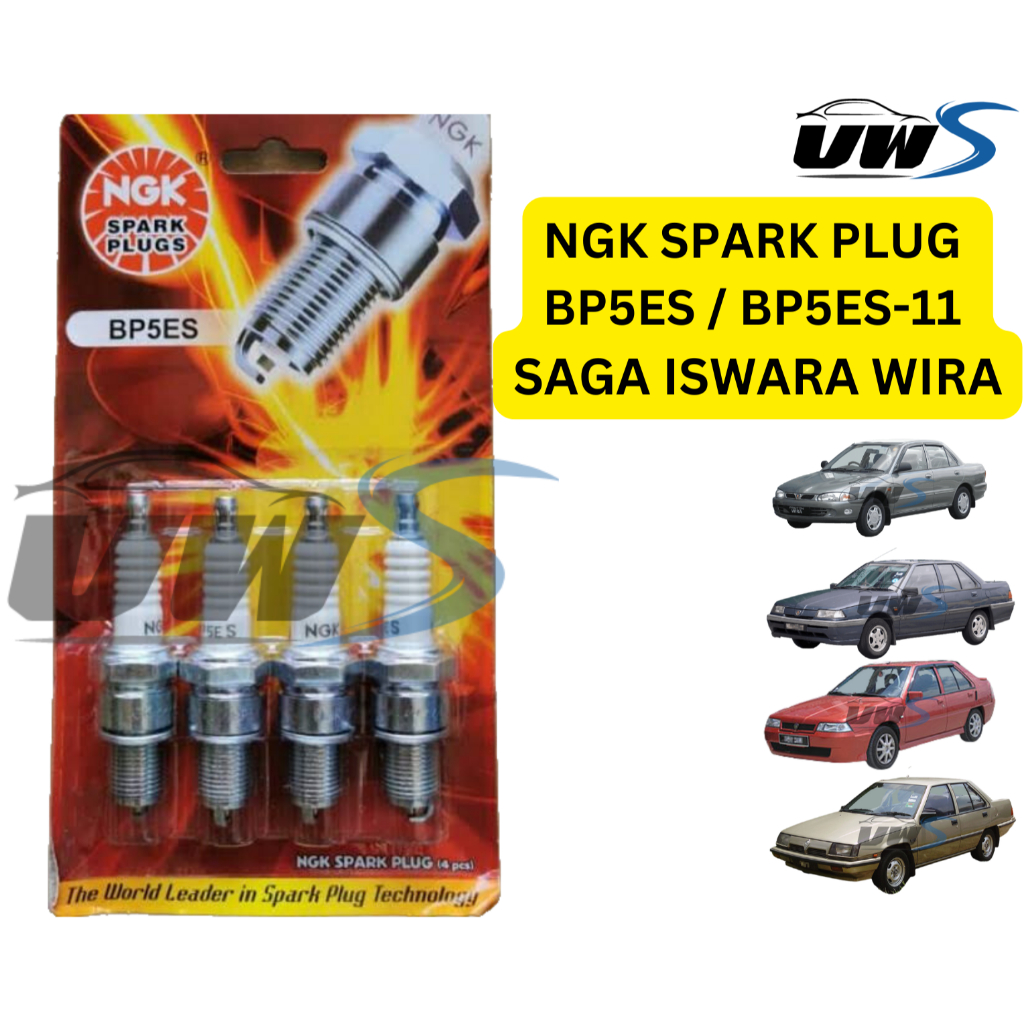 NGK SPARK PLUG BP5ES / BP5ES-11 / BP6ES SAGA ISWARA WIRA