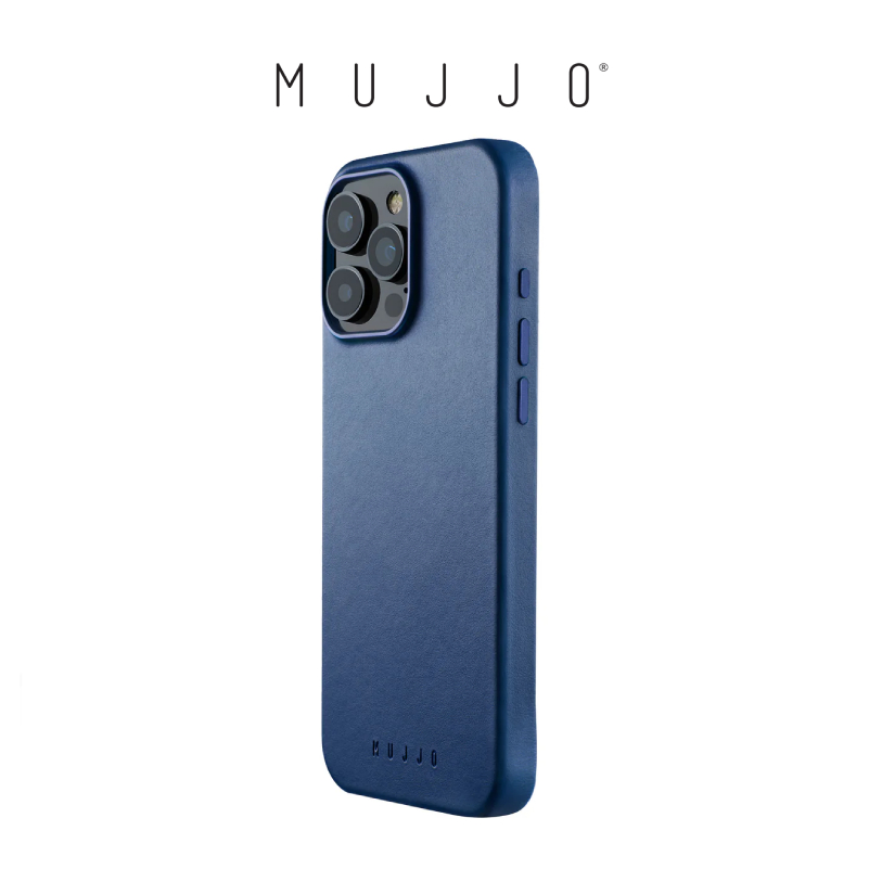 Mujjo Full Leather Case Magnetic Japanese microfibre Slim Phone Case Casing iPhone 16 / Plus / Pro /