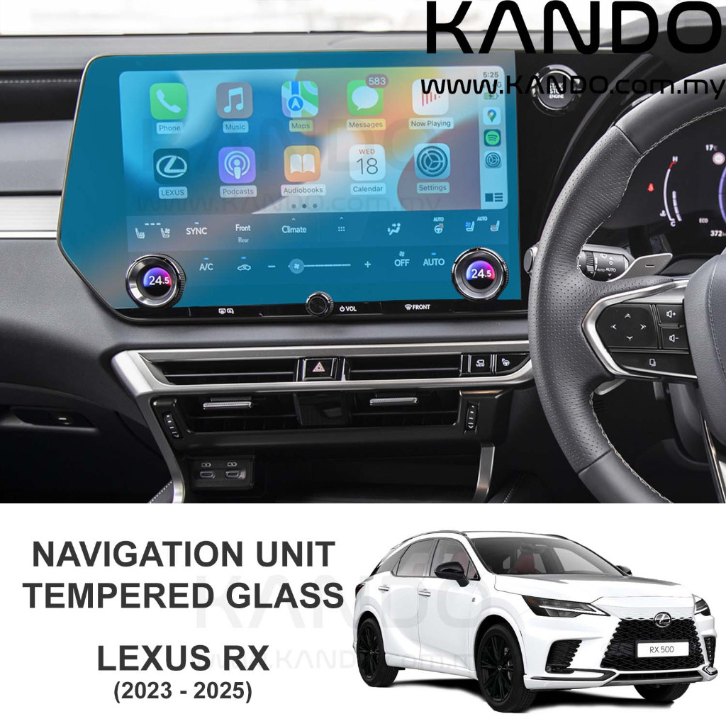 Lexus RZ กระจกนิรภัย Protector Lexus RZ 450e กระจกนิรภัย Lexus RZ ป้องกันหน้าจอ RZ แก้ว RZ450e GPS แ