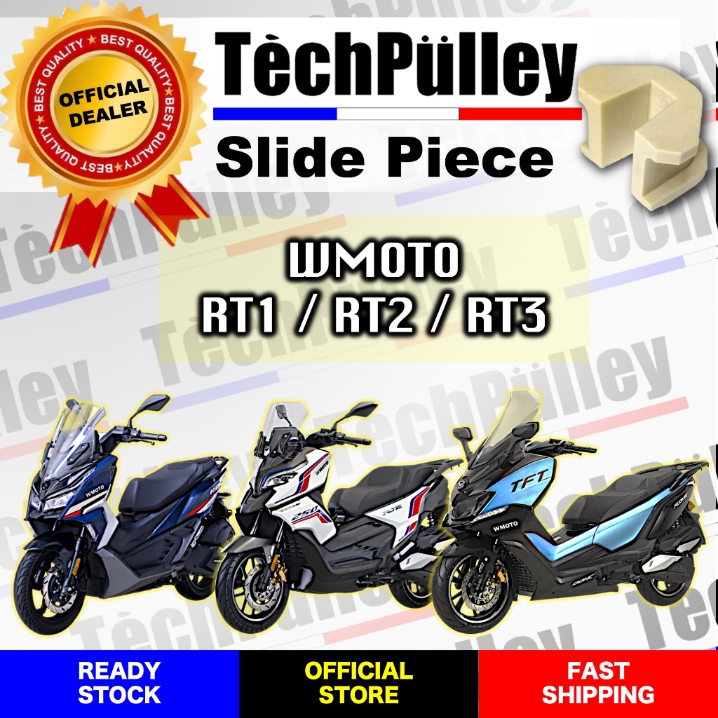 TechPlley CVT Scooter Slide Piece U Clip สําหรับ Wmoto RT1 RT2 RT3 Daelim Tech Pulley