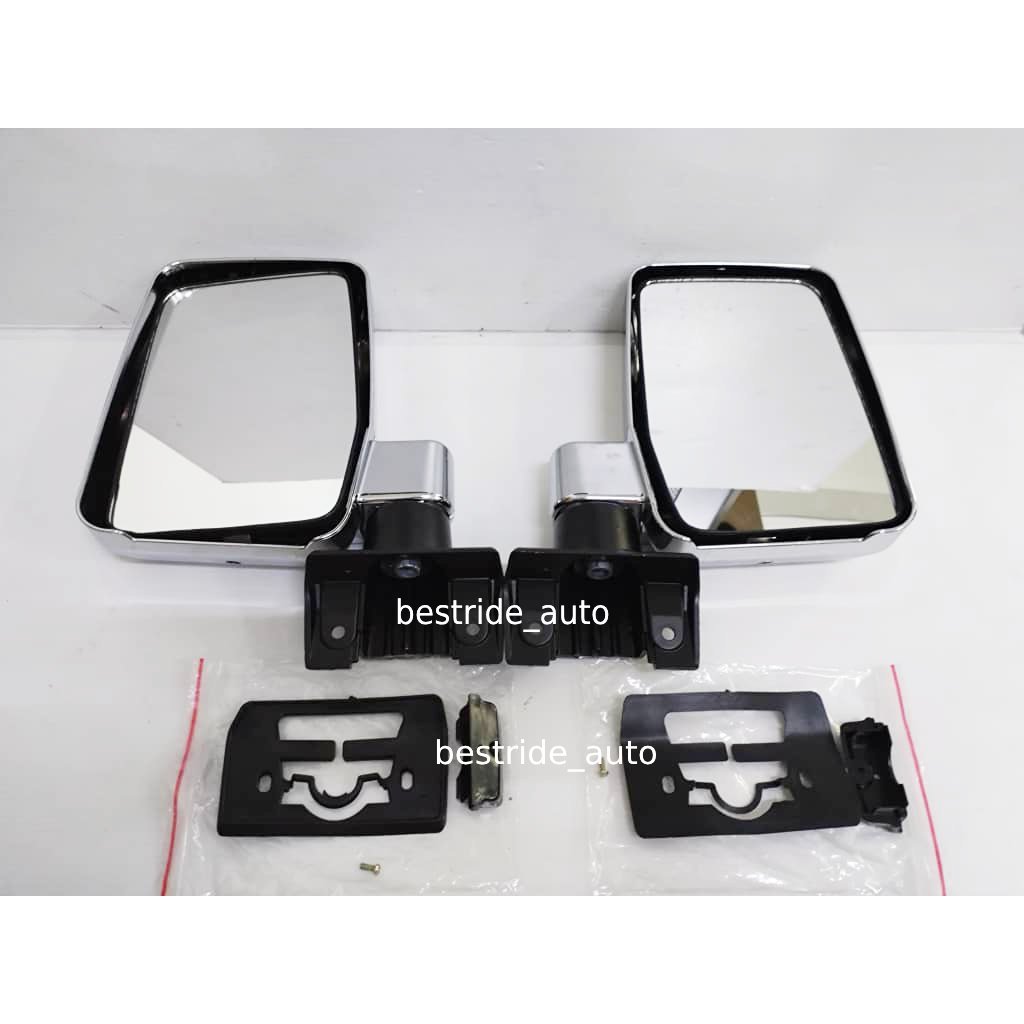 ใหม่ Toyota Land Cruiser FJ70 FJ75 กระจกมองข้างประตูโครเมียม (SHORT)
