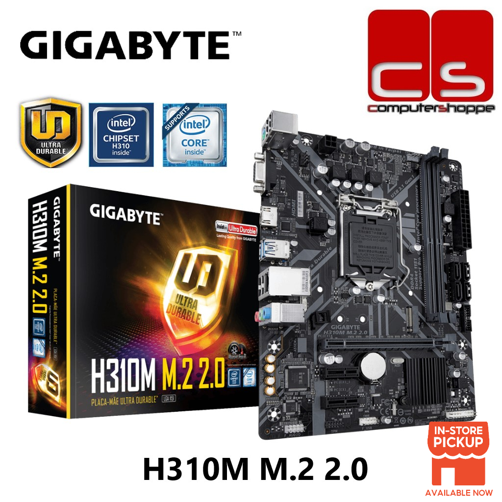 เมนบอร์ด Gigabyte H310M M.2 2.0 LGA1151 M-ATX