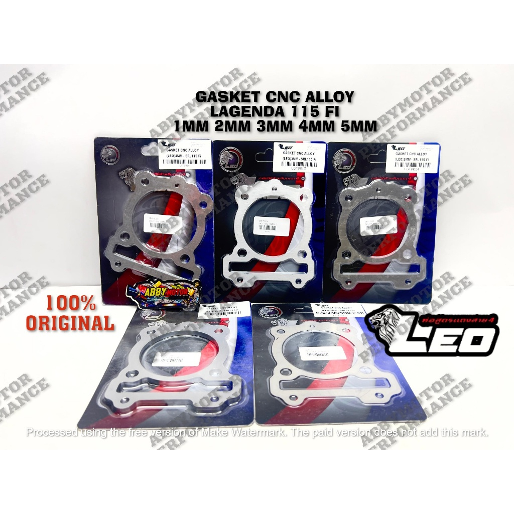 GASKET BLOCK LAGENDA 115 FI LEO 1MM 2MM 3MM 4MM 5MM
