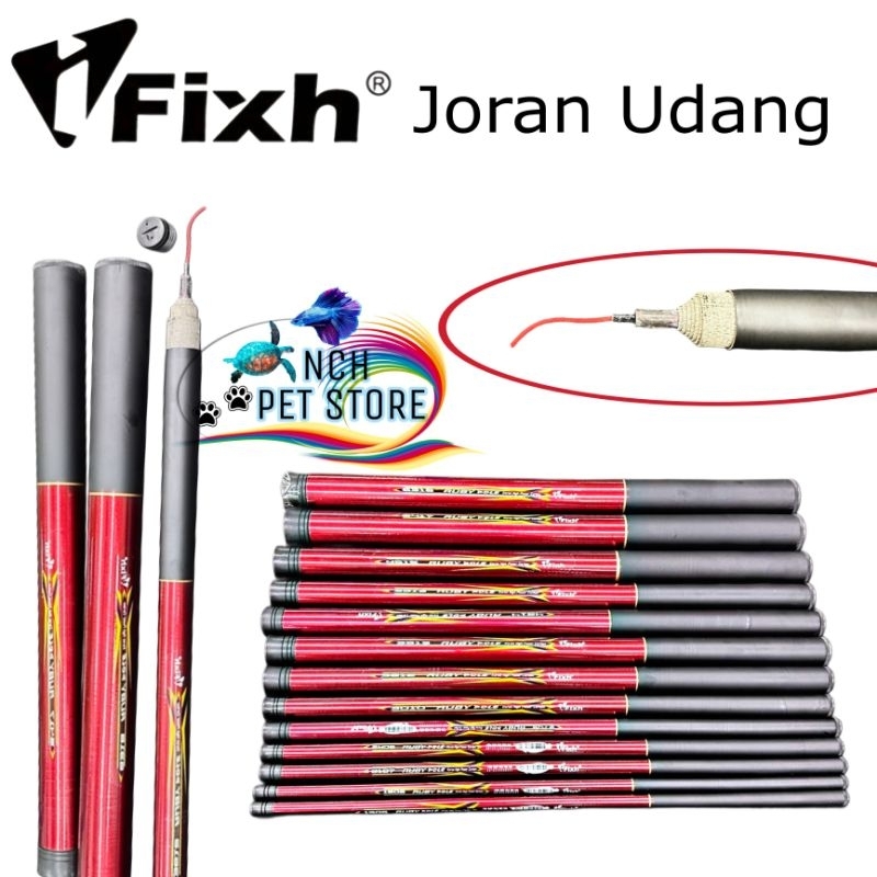 JORAN UDANG PANCING I-FIXH RUBY POLE ROD PRAWN ROD