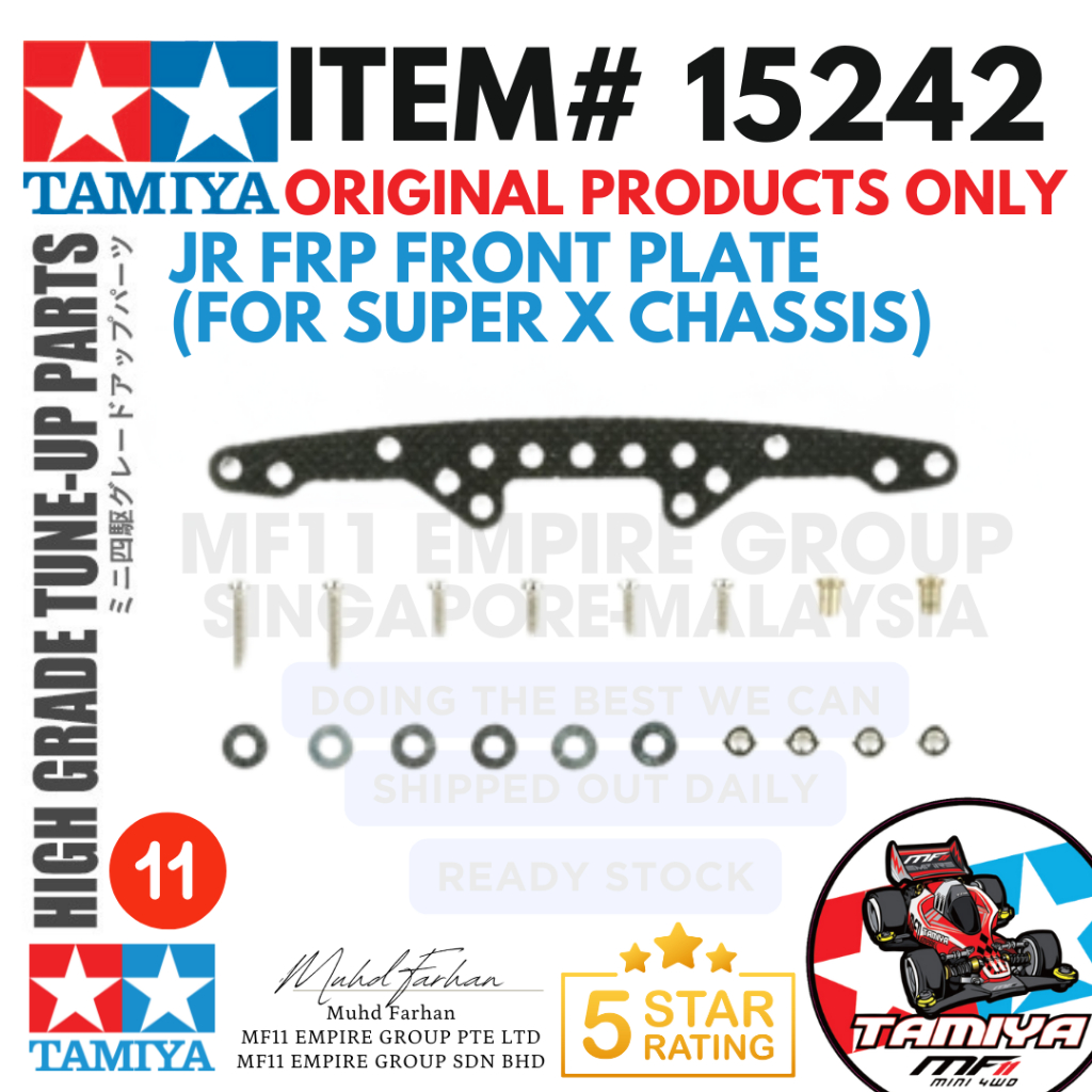 Tamiya 15242 FRP Reinforcing Plate Set Super X Chassis Mini 4WD