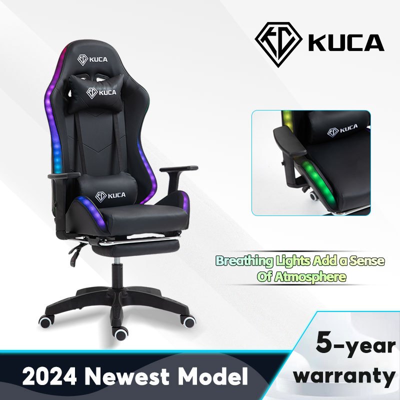 KUCA Gaming Chair LED Professional Gaming Chair Luminous Gaming Chair Cool Gaming Chairรับประกัน 5 ป