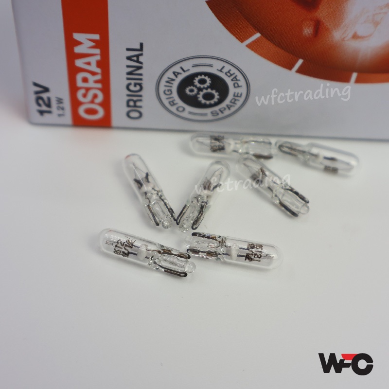 Osram T5 Bulb 12v1.2W T5 (2721) หลอดไฟมิเตอร์ Aircond Panel Bulb