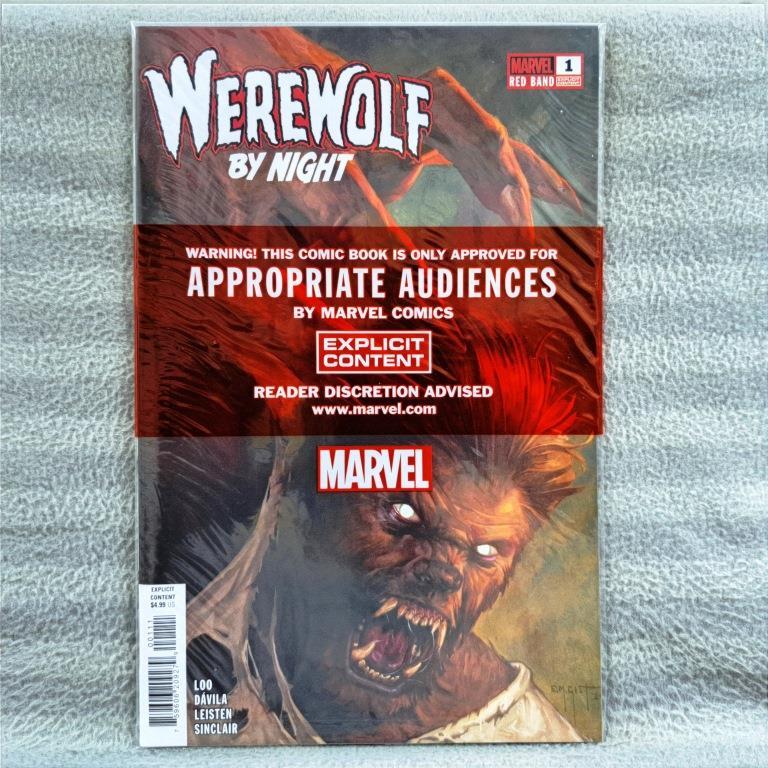 Werewolf by Night: Red Band 1 (Marvel Comics) Jason Loo, Sergio Davila (FIRST Issue) Key Issue: 1st 