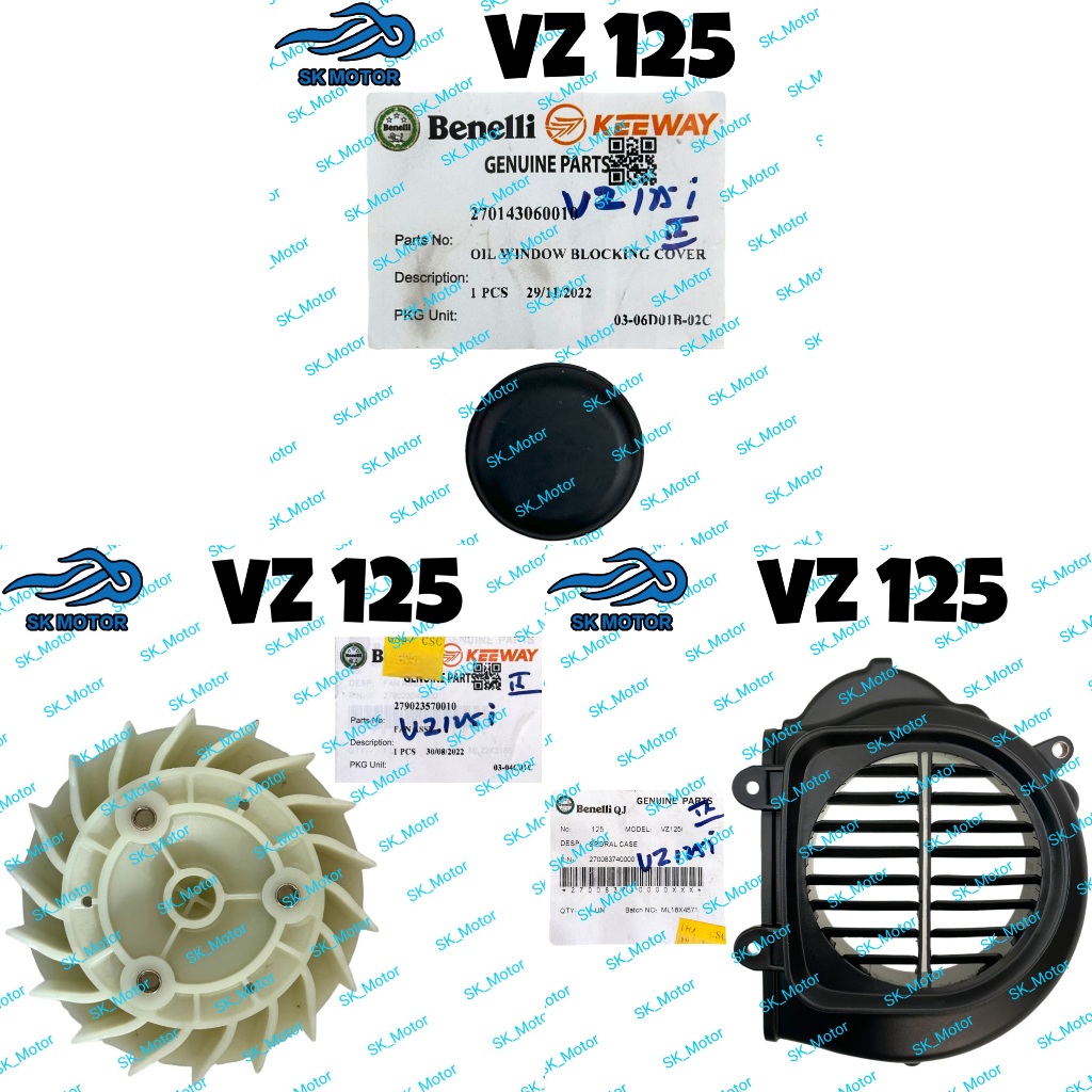 Benelli VZ125 VZ 125 i PANARE 125 Oil Window Blocking Cover Fan Sporal Case 270143060010 27902354001