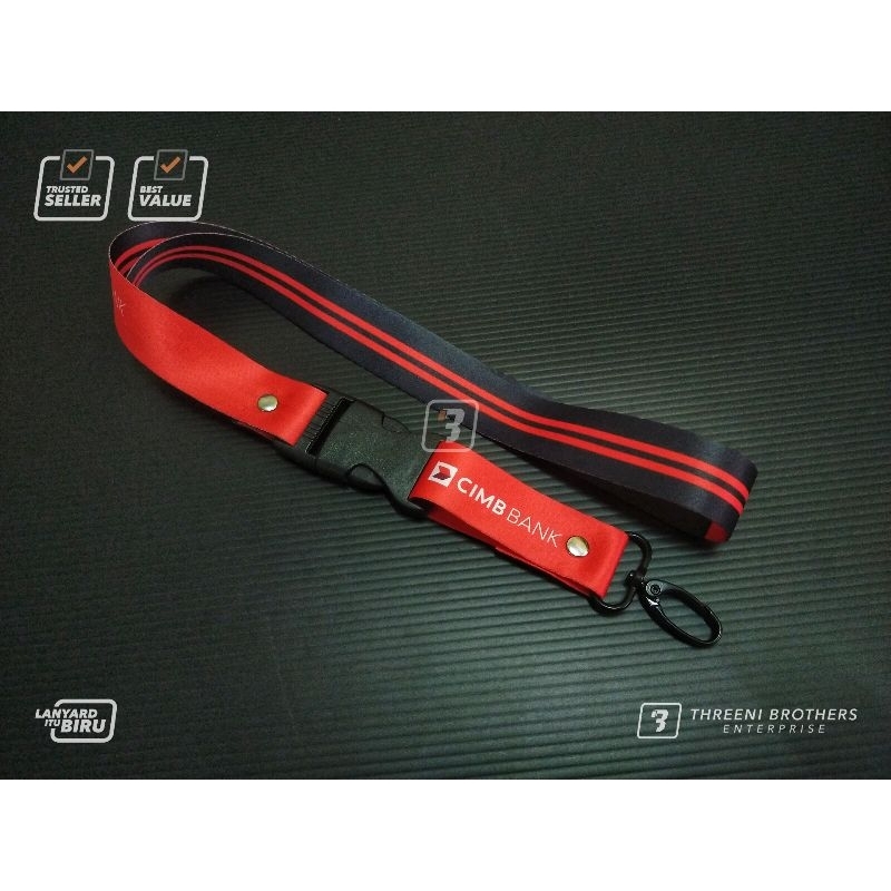 Lanyard Bank / CIMB Bank / Bank Sotong / Lebar 25mm /