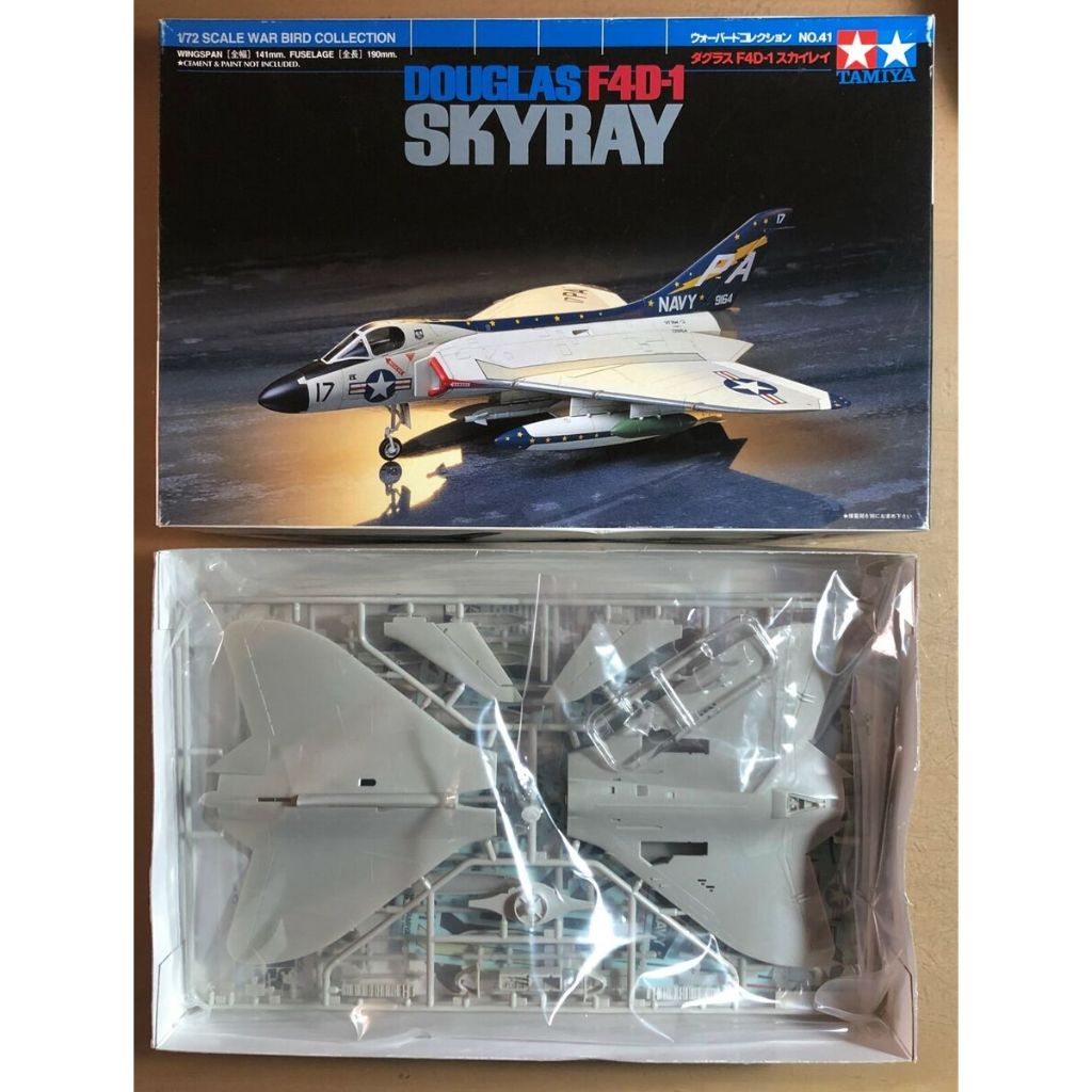 TAMIYA 60741 - ชุดพลาสติก Mc DONNELL DOULAS F4D-1 SKYRAY - 1/72