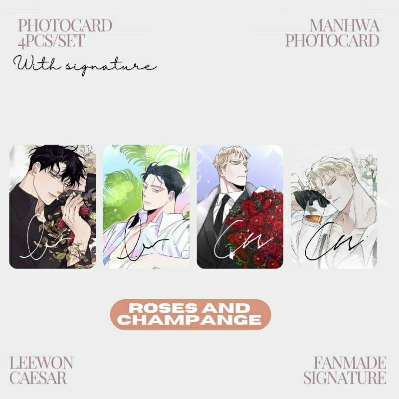 BL MANHWA FULLCARD PHOTOCARD ลงนามห้องน้ํา