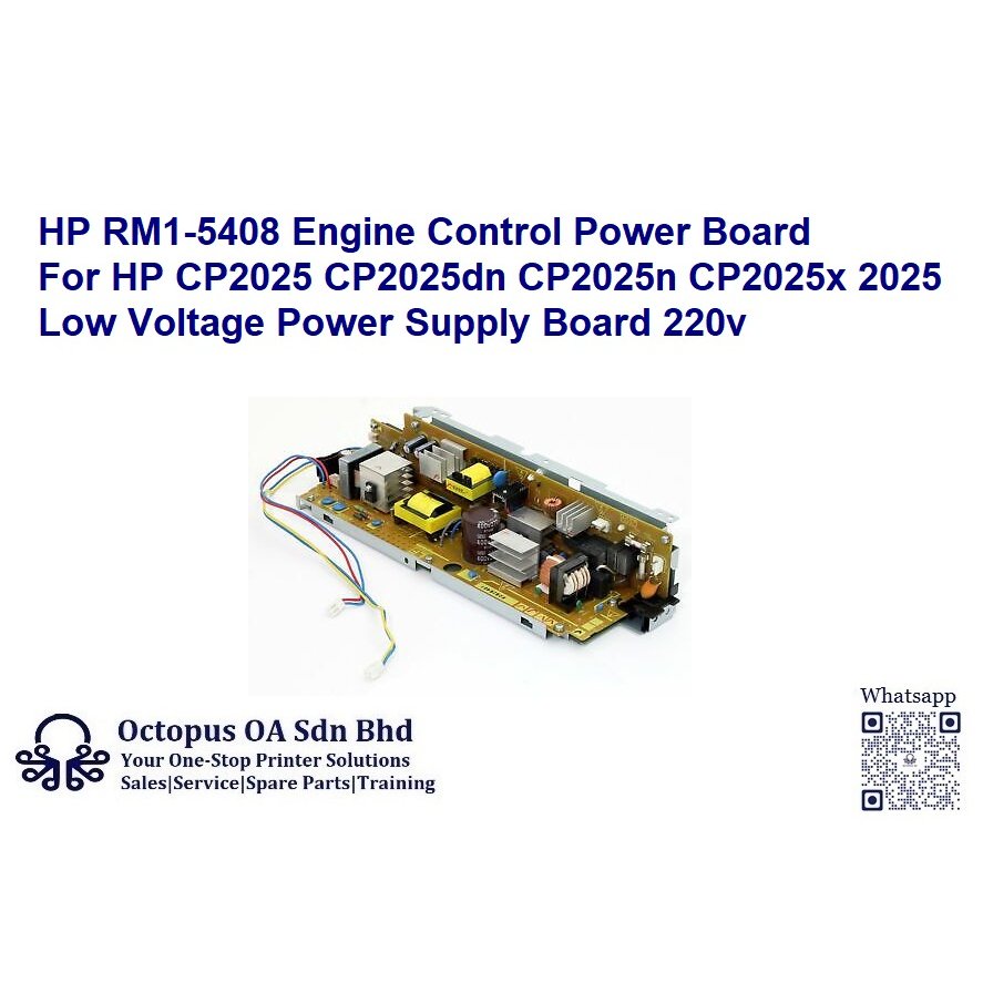 Hp RM1-5408 เครื่องยนต์ควบคุม Power Board สําหรับ HP CP2025 CP2025dn CP2025n CP2025x 2025 แรงดันไฟฟ้