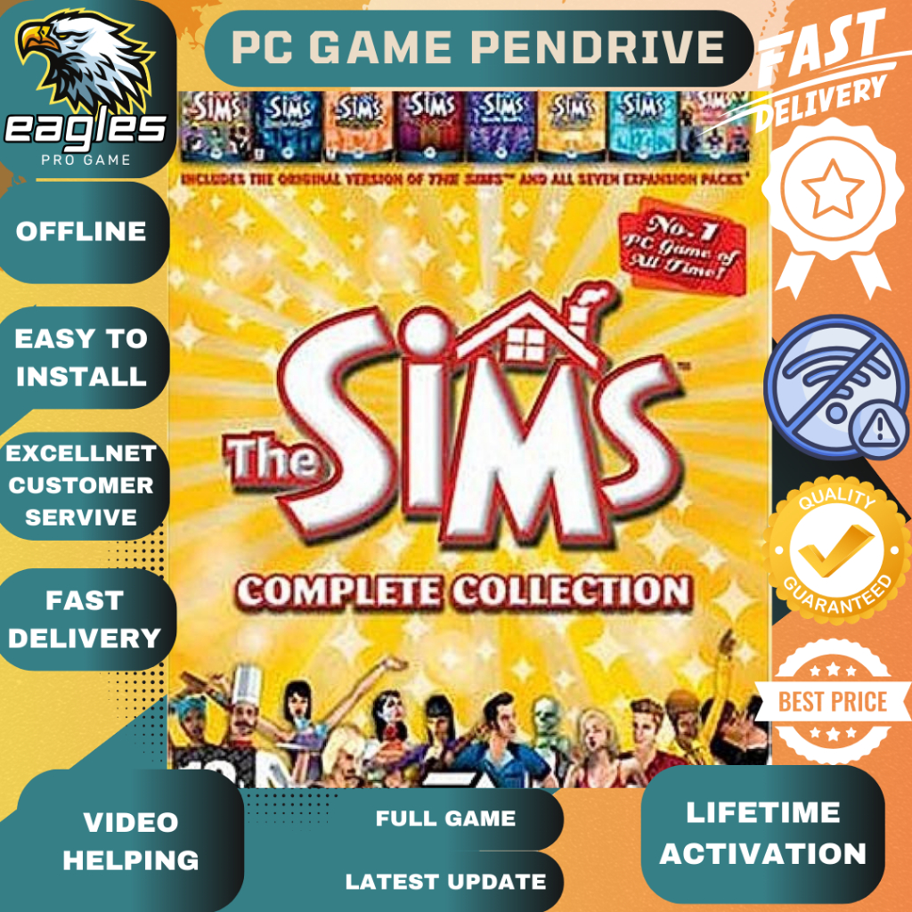 [ เกมพีซี ] The Sims 1 Complete Collection - ออฟไลน ์ [ Pendrive 32 GB ]