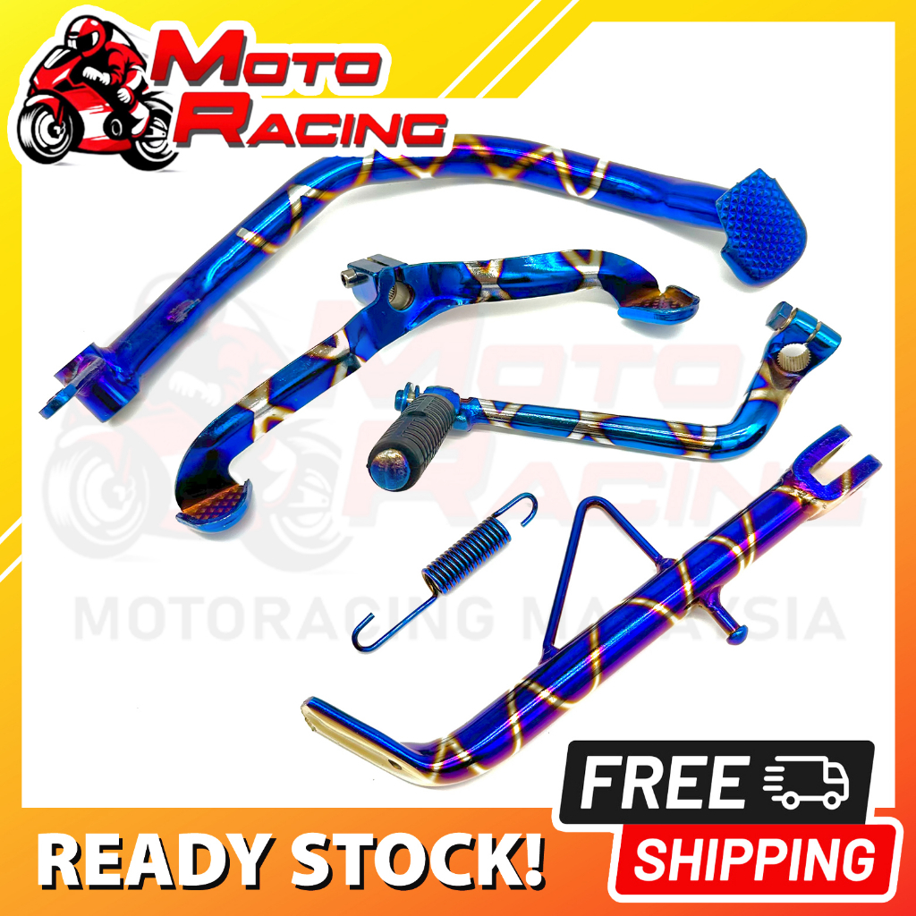 EX5 DREAM / HIPOWER FULL SET TITANIUM เบรค PEDAL ANCHOR KICK STARTER GEAR LEVER ขาตั้งด้านข้าง TONGK