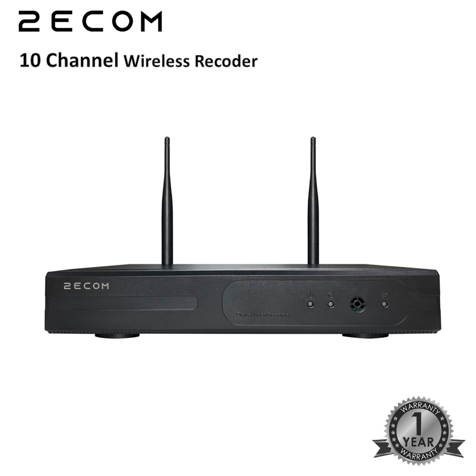 2ECOM 10 ช่องไร้สาย Recorder Wifi NVR DVR 10 กล้องวงจรปิด recoder เครือข่ายบันทึกวิดีโอ NVR IP กล้อง