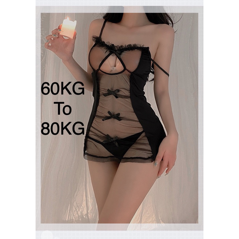 (60KG ถึง 80KG) Plus ขนาดเซ็กซี่ nightwear ชุดนอนเพศชุดนอน Psn229