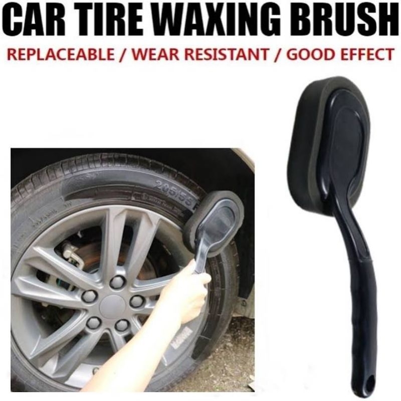 TIRE WAX SPONGE พร้อมฟองน้ําขัดแว็กซ์ล้อ HANDLE