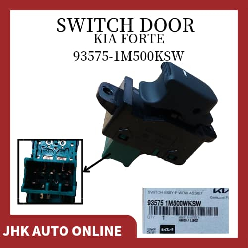 KIA FORTE POWER WINDOW SWITCH F/RH 9357-1M600WK F/LH 93570-1M500WK