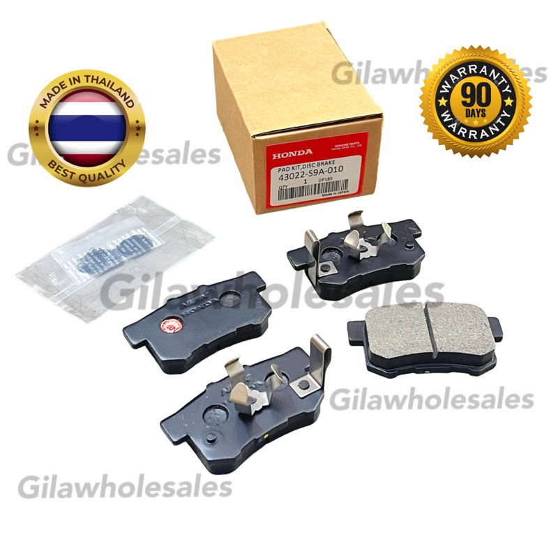 Honda Honda Accord T2A CRV S9A SWA Stream S7A Odyssey ผ้าเบรคหลัง 43022-S9A-010 Belakang Lining Pad