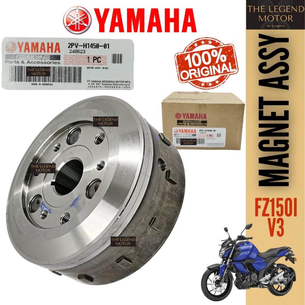 FZ150I V3 FZ150 ใหม่ FZ (2015-2017) แม่เหล็กตูด ROTOR ASSY MAGNETO COIL การใช้คอยล์ 2PV-H14500-00 Ya