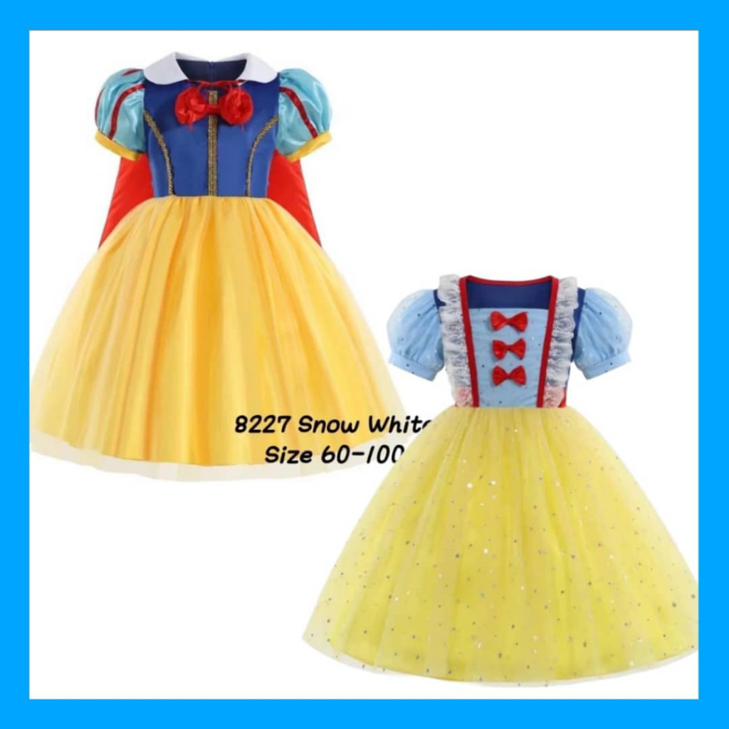 PAH สาวสโนว์ไวท์เจ้าหญิงแฟนซีแต่งตัวกับเสื้อคลุมยาวเด็กฮาโลวีนเครื่องแต่งกายคอสเพลย์พรรคชุด